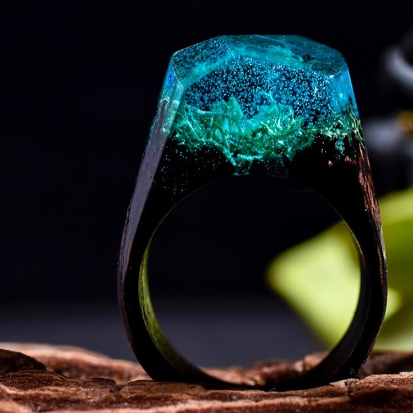 secret wood Jewelry - Secret Wood - Ocean Oasis - US 6.5 - 16.92 mm Ring